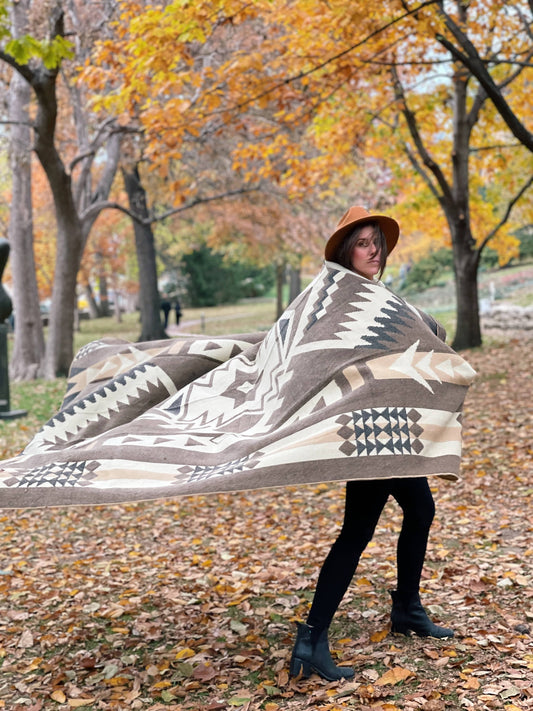 Loja Blanket - Taupe / Beige